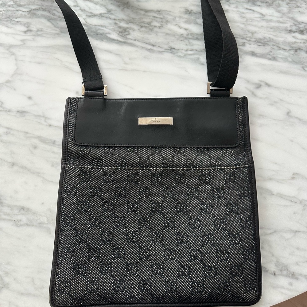 Gucci GG denim crossbody Bag